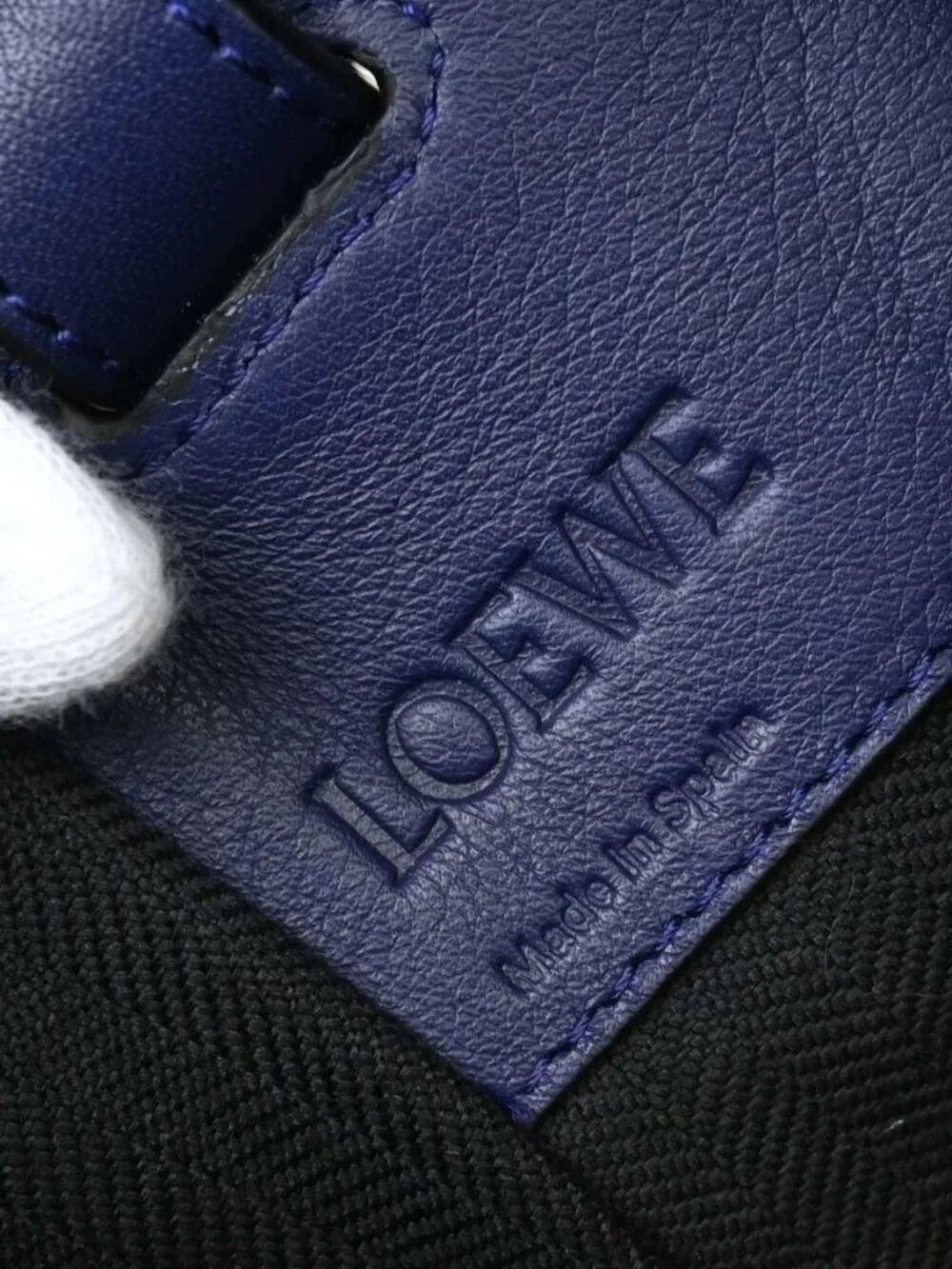 Loewe Navy Hammock 2way Tote Handbag 051703